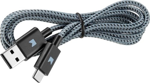 Modal™ 4' USB-to-USB Type C Cable - Gray/Black WORLDWIDE DELIVERY