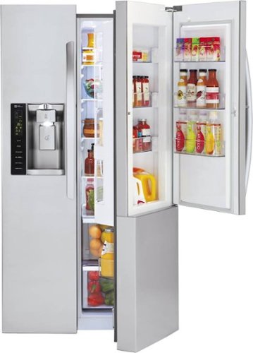  LG - 21.7 Cu. Ft. Side-by-Side Door-in-Door Counter-Depth Smart Wi-Fi Enabled Refrigerator