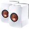 KEF - LS50 Hi-Res 5-1/4" 2-Way 230W Wireless Speakers (Pair) - Gloss White/Cooper-Front_Standard