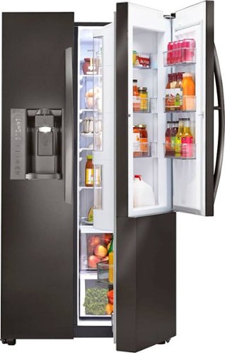 LG - 21.7 Cu. Ft. Side-by-Side Door-in-Door Counter-Depth Smart Wi-Fi Enabled Refrigerator-Front_Standard 