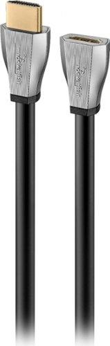  Rocketfish™ - 4' 4K Ultra HD HDMI Extension Cable - Black/silver