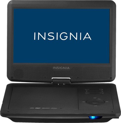  Insignia™ - 10&quot; Portable DVD Player with Swivel Screen - Black