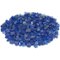 Fire Sense - Premium Sparkling Reflective Tempered Fire Glass for Outdoor Fireplace Gas or Propane Fire Pits Easy Install - Sapphire Blue-Front_Standard