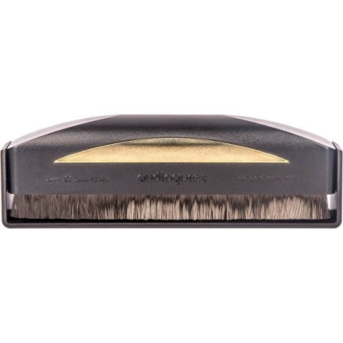 AudioQuest - Anti-Static Record Brush - Black with Gold Contacts