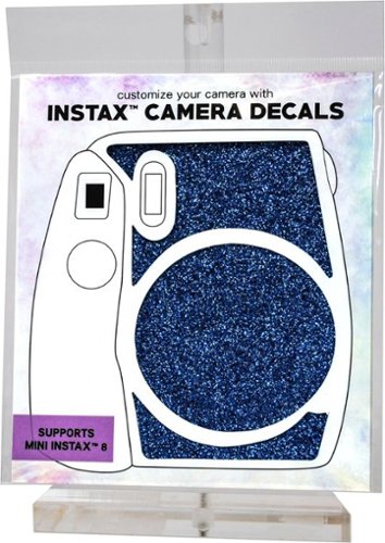  ATNY - Decals for instax Mini 8/9 Camera - Baby Blue Glitter