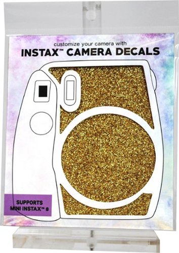  ATNY - Decals for instax Mini 8/9 Camera - Gold Glitter