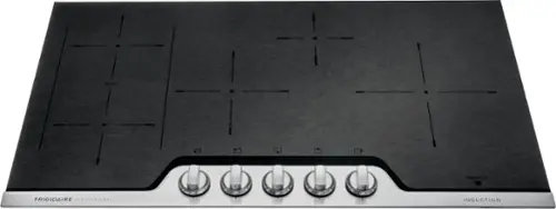 Front. Frigidaire - 36" Induction Cooktop - Stainless Steel.