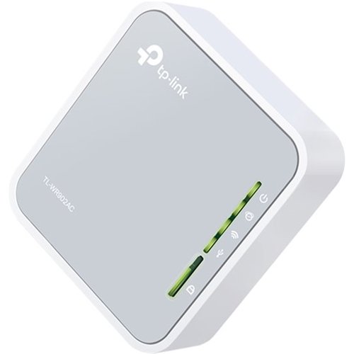 TP-Link - AC750 Dual-Band Wi-Fi Router - Silver/White
