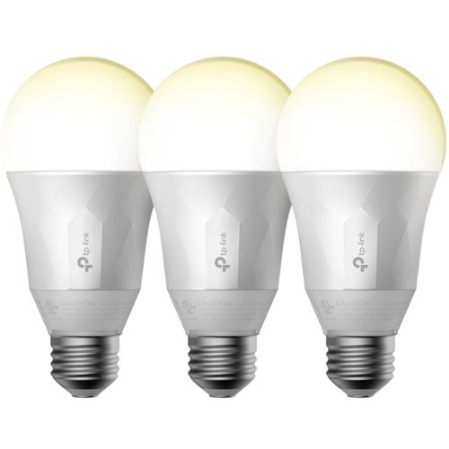  TP-Link - LB100 A19 Smart LED Light Bulb (3-Pack) - White