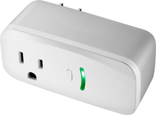  Insignia™ - Wi-Fi Smart Plug with Power Metering capability - White