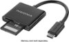 Insignia™ - USB Type-C Memory Card Reader - Black-Front_Standard