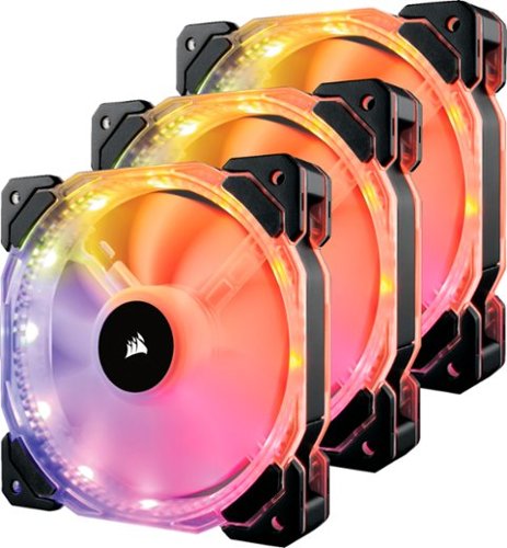  CORSAIR - HD Series 120mm Case Cooling Fan Kit with RGB lighting