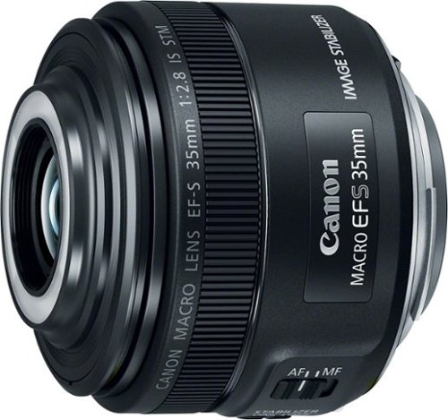 Canon - EF-S 35mm f/2.8 Macro IS STM Lens for APS-C DSLR - Black