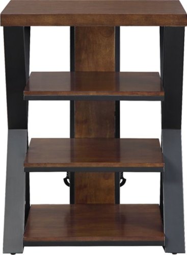 Whalen Furniture - Tower Stand for TVs Up to 32" - Medium Brown Cherry
