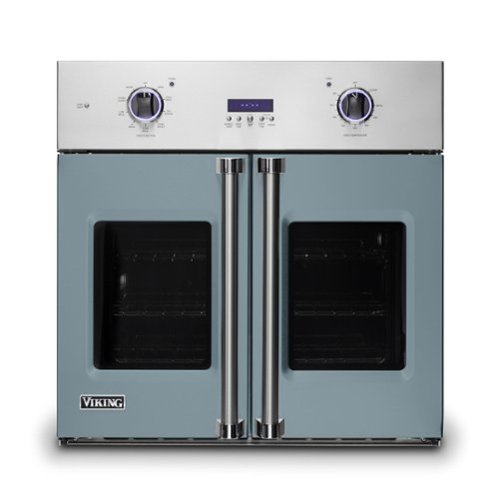 Viking - 30" 7 Series French Door Single Built-In Electric Thermal Convection Oven - November Sky
