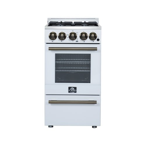 Forno Appliances - Lamazze 2.05 Cu. Ft. Freestanding Gas Range - White