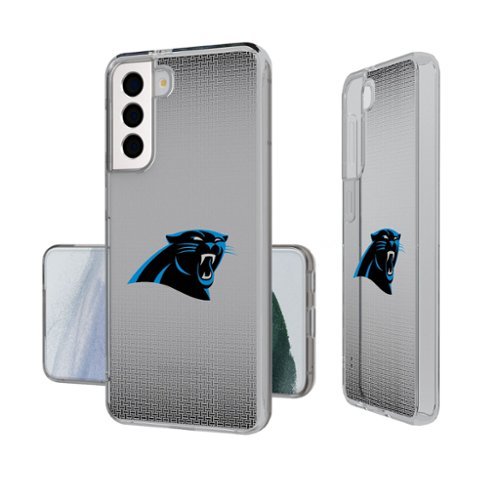 Keyscaper - NFL - Carolina Panthers Linen Logo Galaxy Clear Case - S24 - Multicolor-Front_Standard 