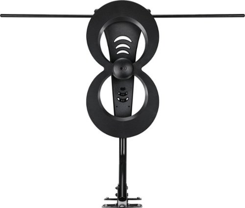 Antennas Direct - ClearStream 2MAX Indoor/Outdoor HDTV Antenna - Black