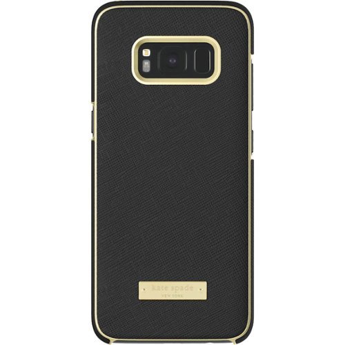kate spade new york - Wrap Case for Samsung Galaxy S8 - Saffiano Black-Front_Standard 