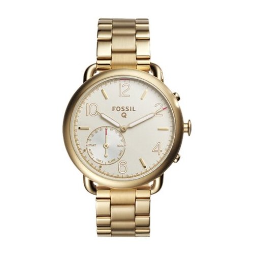 Fossil - Q Tailor Hybrid Smartwatch 40mm Gold-Tone Steel - Gold-Tone Steel-Front_Standard 