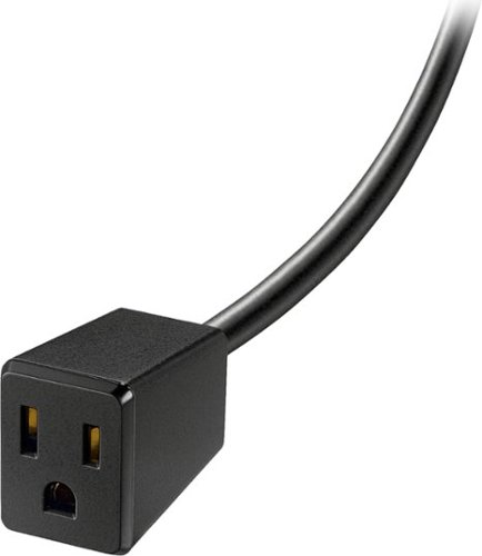 Insignia™ 1' Extension Power Cord - Black WORLDWIDE DELIVERY
