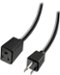 Insignia™ - 25' Extension Power Cord - Black-Front_Standard 