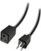 Insignia™ - 50' Extension Power Cord - Black-Front_Standard