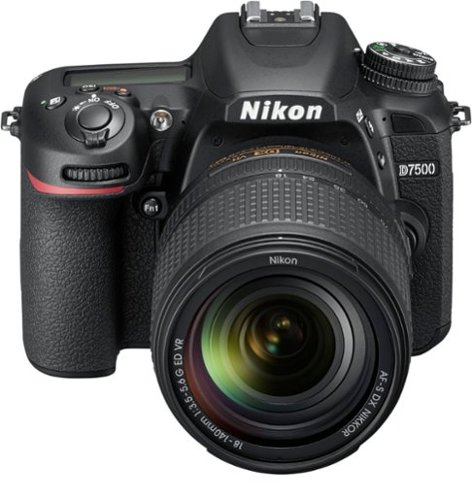 Nikon D7500 DSLR 4K Video Camera with AF-S DX NIKKOR 18-140mm f/3.5-5.6G ED VR lens - Black BUY IN EUROPE