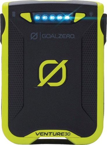  Goal Zero - Venture 30 7,800 mAh Portable Charger for Most USB-Enabled and Micro USB Devices - Yellow/black