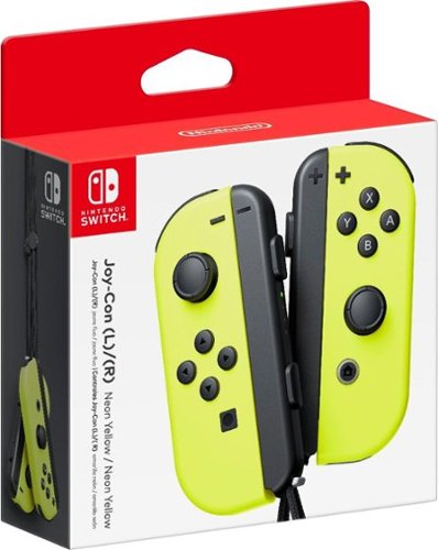  Joy-Con (L/R) Wireless Controllers for Nintendo Switch - Neon Yellow