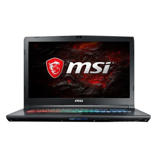 MSI - 17.3" Laptop - Intel Core i7 - 16GB Memory - NVIDIA GeForce GTX 1050 Ti - 1TB Hard Drive + 256GB Solid State Drive - Black-Front_Standard 