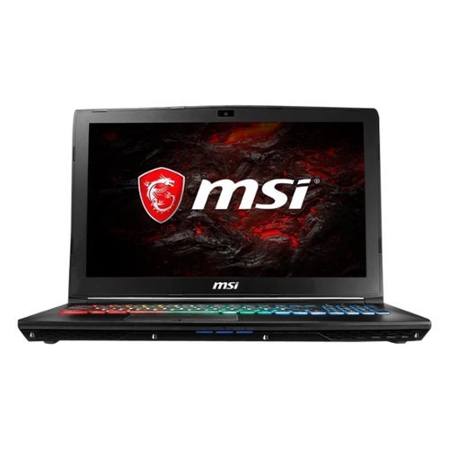 MSI - 15.6" Laptop - Intel Core i7 - 16GB Memory - NVIDIA GeForce GTX 1050 - 1TB Hard Drive - Black-Front_Standard 