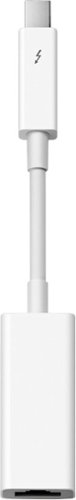 Photos - Cable (video, audio, USB) Apple  Thunderbolt-to-Gigabit Ethernet Adapter - White MD463LL/A 