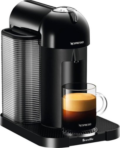 Nespresso - Vertuo Coffee Maker and Espresso Machine by Breville - Black-Front_Standard 