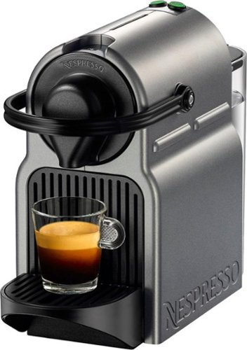 Nespresso - Inissia Espresso Maker/Coffeemaker - Titan-Front_Standard 