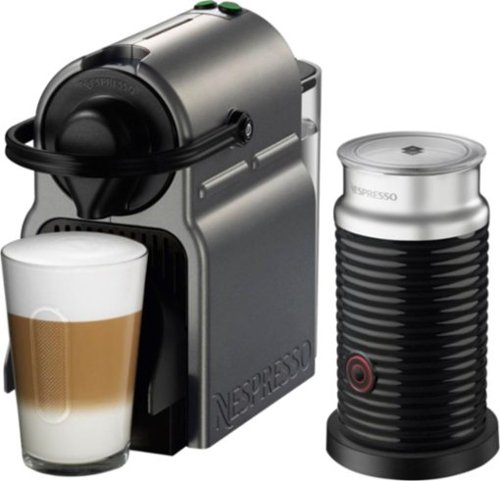  Nespresso - Inissia Espresso Machine with Aeroccino Milk Frother by Breville - Titan