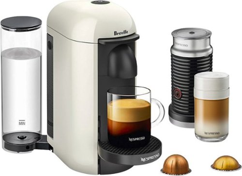 Nespresso - VertuoPlus Bundle by Breville with Aeroccino3 - White-Front_Standard 