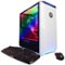 CyberPowerPC - Gamer Xtreme Liquid Cool Desktop - Intel Core i7-7700K - 16GB Memory - AMD Radeon RX 580 - 120GB SSD + 1TB HDD - White-Front_Standard