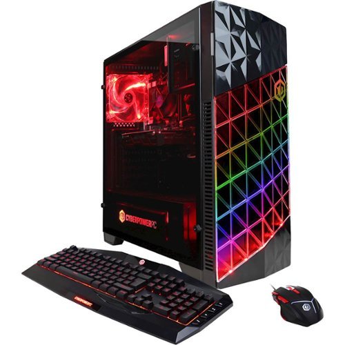 CyberPowerPC - Gamer Xtreme Desktop - Intel Core i5-7400 - 8GB Memory - AMD Radeon RX 580 - 1TB Hard Drive - Black-Front_Standard