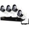 Defender - 4-Channel, 4-Camera Indoor/Outdoor Wireless 1080p 1TB DVR Security System - Black/white-Front_Standard