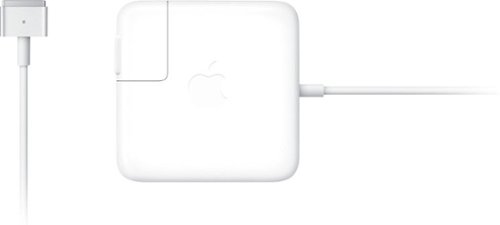 Apple - 45W MagSafe 2 Power Adapter with Magnetic DC Connector - White