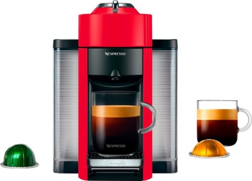 Nespresso Vertuo Coffee and Espresso Maker by De'Longhi, Shiny Red - Red