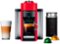 Nespresso Vertuo Coffee and Espresso Maker by De'Longhi with Aeroccino Milk Frother - Shiny Red-Front_Standard
