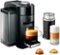 Nespresso - Vertuo Coffee and Espresso Maker by De'Longhi with Aeroccino Milk Frother - Black-Angle_Standard