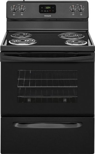 Frigidaire - 4.8 Cu. Ft. Freestanding Electric Range - Black-Front_Standard 