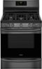Frigidaire - Gallery 5.4 Cu. Ft. Self-Cleaning Freestanding Gas Convection Range - Black Stainless Steel-Front_Standard