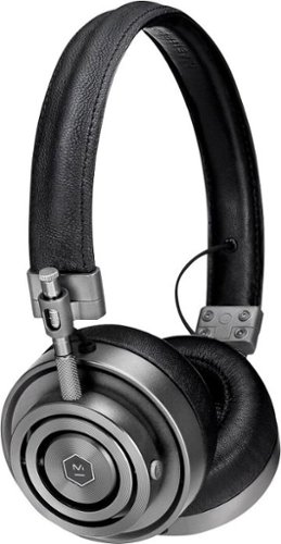  Master &amp; Dynamic - MH30 Wired On-Ear Headphones - Gunmetal/Black Leather