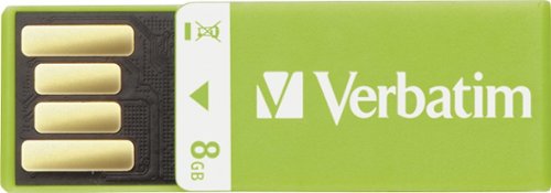  Verbatim - Clip-It 8GB USB 2.0 Flash Drive - Green