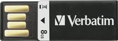  Verbatim - Clip-It 8GB USB 2.0 Flash Drive - Black
