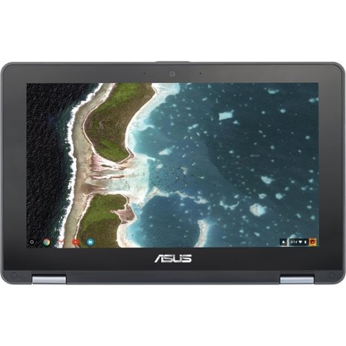 ASUS - Flip C213SA 2-in-1 11.6" Touch-Screen Chromebook - Intel Celeron - 4GB Memory - 32GB eMMC Flash Memory-Front_Standard 